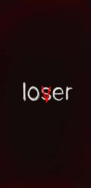 「loser」一詞，字母 O 被一個紅色 V 斜線劃過，背景為深色。