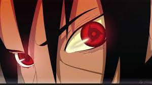動漫角色，擁有發光的紅眼和黑色巴紋圖案。 — 火影忍者 壁紙