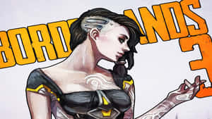 來自 Borderlands 3 的女性角色，帶有賽博植入物和紋身。