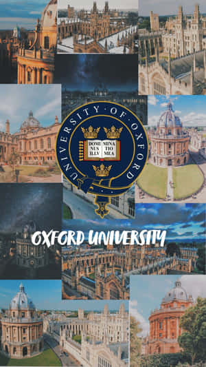 牛津大學歷史建築和校園場景的拼貼畫。