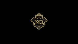 黑色背景上的金色M3 World Championship標誌