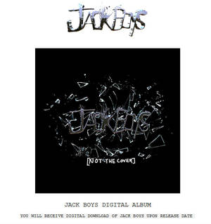 Jack Boys 數位專輯的專輯封面藝術，顯示碎玻璃文字