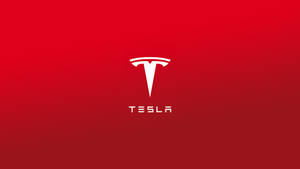 紅色漸變背景上的白色 Tesla 標誌。 — 凌志標誌 GIF 壁紙