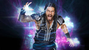 Roman Reigns 在充滿活力的宇宙場景中釋放電能。