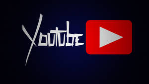 深藍色背景上的 YouTube 標誌，帶有風格化的文字和紅色播放按鈕。