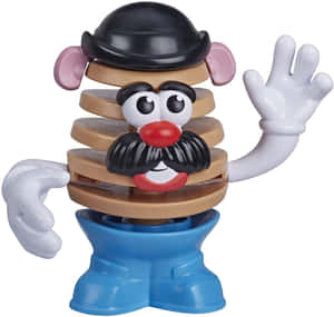 Mr Potato Head玩具，堆疊的身體部位揮動手臂