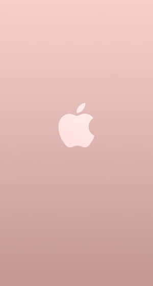 Apple標誌在玫瑰金漸變背景上 — 玫瑰金 iPhone 壁紙