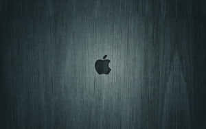拉絲金屬背景上的Apple標誌