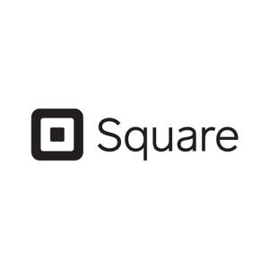 正方形標誌，包含一個黑色正方形圖標和黑色文字square。