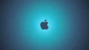 漸變藍色背景上的Apple標誌