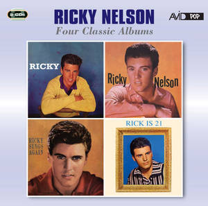Ricky Nelson 的四張經典專輯封面以網格佈局排列。