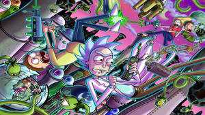 Rick 和 Morty 在混亂的科幻爆炸中與外星人和漂浮的科技。