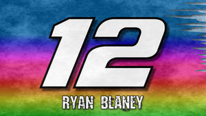 賽車號碼12，車手名字Ryan Beaneey，背景為彩虹色。