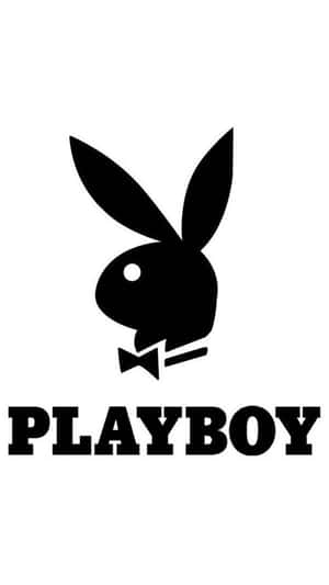 Playboy 標誌，帶有黑色兔子、蝴蝶結和大膽文字。