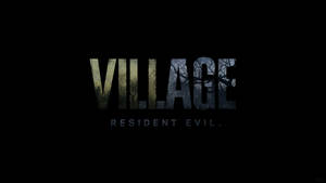 Resident Evil Village 標題標誌，字母內有森林剪影。