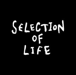 黑色背景上的白色手寫文字 selection of life