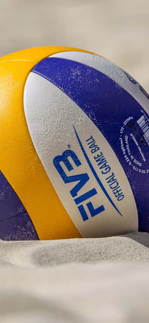 沙中的FIVB官方排球 — iPhone 16e 壁紙