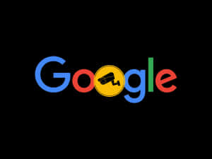 Google 標誌，字母 o 內有監控鏡頭圖標。