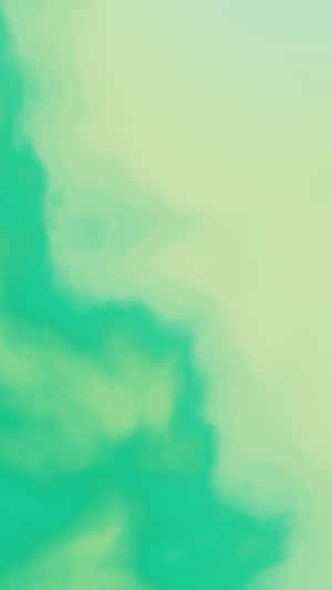 抽象水彩漸變，青綠色同淡黃綠色。