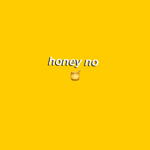 文字 honey no 配蜂蜜罐表情符號，位於黃色背景上。