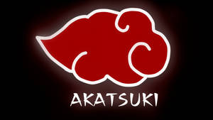 紅色雲符號，帶有白色輪廓和 Akatsuki 文字，背景為黑色。