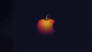 深色背景上發光的彩虹Apple標誌