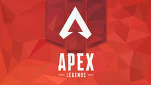 紅色幾何背景上的Apex Legends標誌