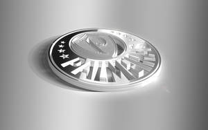 一枚金屬銀幣，表面浮雕有「PATRIOTS」和星星。