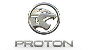 銀色圓圈內帶有虎頭的 Proton 汽車品牌標誌。 — 酷車 壁紙