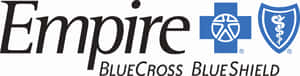帶有藍色醫療符號的Empire BlueCross BlueShield醫療保險標誌。 — 藍色心形 壁紙
