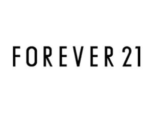 Forever 21 品牌標誌以黑色文字顯示在白色背景上 — 凌志標誌 GIF 壁紙
