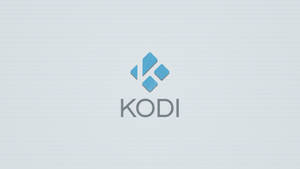 Kodi媒體播放器標誌在紋理灰色背景上
