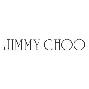白色背景上的黑色 Jimmy Choo 標誌