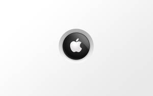 白色背景上的Apple標誌按鈕