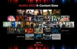 Netflix 2023 K-Content 韓國劇集縮圖網格。