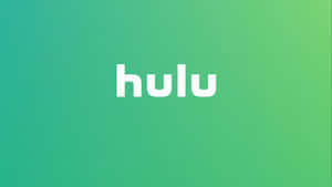 綠色漸變背景上的白色文字 Hulu 標誌 — 螢幕保護 壁紙