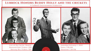 Cactus Theater 的 Buddy Holly and the Crickets 復古演唱會海報。