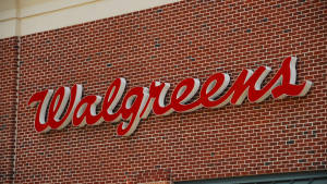 Walgreens商店標誌在磚砌建築上