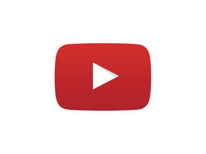 帶有紅色矩形和白色播放三角形的 YouTube 標誌。