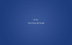 藍色漸變背景，帶有「新增朋友」按鈕和「.THE SOCIAL NETWORK」文字。