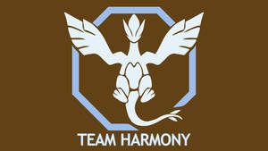Team Harmony 標誌，包含一個白色鳥類生物在八角形內。
