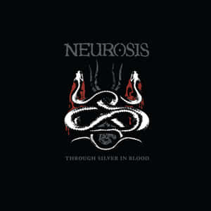 Neurosis 的專輯封面，有一條白色蛇纏繞著頭骨和紅色血滴。