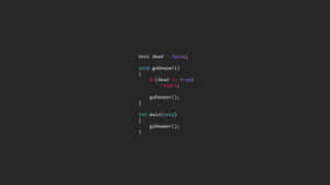 深色背景上語法突顯的C++代碼片段，展示遞歸函數。 — 美學電腦 壁紙