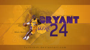 高比拜仁身穿湖人球衣運球，帶有「Black Mamba」和「24」文字。