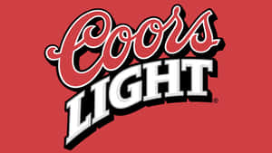 紅色背景上的 Coors Light 啤酒標誌