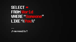 像素化 SQL 查詢為 someone like you 返回無結果 — 勵志金句 壁紙