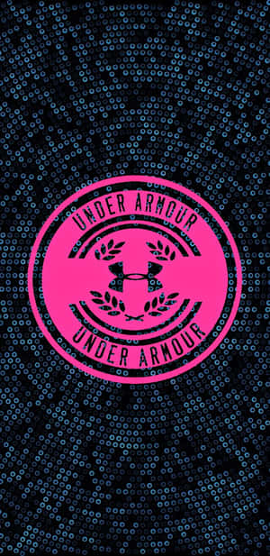 Under Armour標誌在藍色點狀圖案背景上 — 昏暗 壁紙