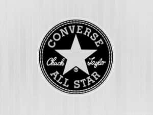條紋背景上的 Converse All Star 標誌 — 鞋子 壁紙