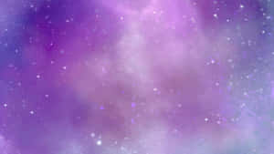 紫色和薰衣草色的宇宙星雲，帶有發光的星星和柔和的雲。