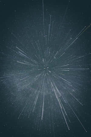夜空中的星芒光軌圖案